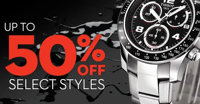 Tissot black 2025 friday deals